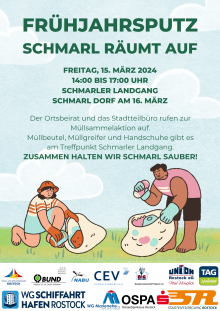 Plakat "Schmarl räumt auf!" 2024