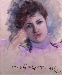 Gemälde „Porträt von Emmi Sieger“.  