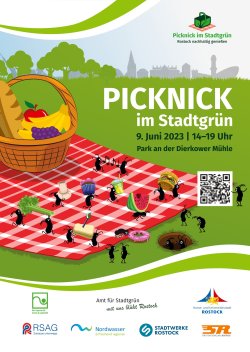 Plakat "Picknick im Stadtgrün am 9. Juni 2023"