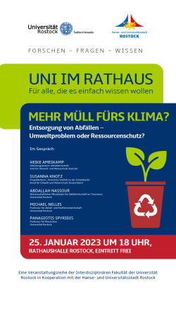 UNI IM RATHAUS: "Mehr Müll fürs Klima" am 25. Januar 2025