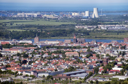 Innenstadt, Blick über Toitenwinkel zum Seehafen