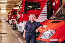Hauptbrandmeisterin der BF Rostock (Foto:Tom Pagel)
