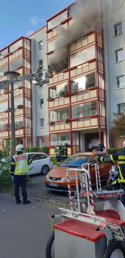 Wohnungsbrand Flensburger Straße (Foto: Feuerwehr Rostock)