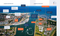 Übersicht der Funktionsflächen zur Ausrichtung von olympischen Segelwettbewerben