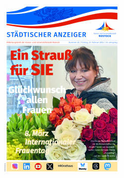 Titelseite der Ausgabe 2/2024 des Städtischen Anzeigers vom 23. Februar 2024