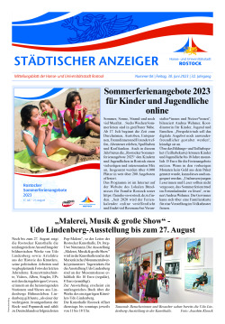 Titelseite Städtischer Anzeiger Nr. 06/23 vom 30.06.2023