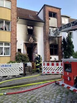 Brandeinsatz in der Kröpeliner-Tor-Vorstadt am 27. Mai 2023.