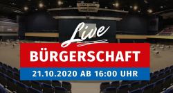 YouTube-Kanal - Bürgerschaftssitzung 21.10.2020, 16 Uhr