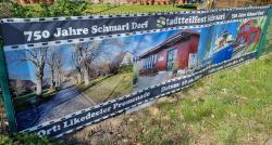 Banner zum Stadtteilfest in Schmarl 2022.