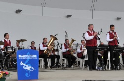 Blasorchester auf der Bühne