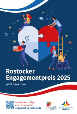 Poster zum Rostocker Engagementpreis 2025