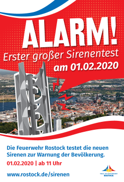 Plakat Sirenentest