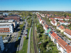 In den vergangenen Jahren wurde der Radschnellweg in der Südstadt gebaut.