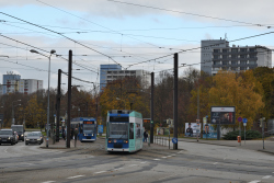 Straßenbahn auf dem Südring