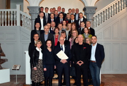 Unterzeichnung der Vereinbarung zum Bündnis für Wohnen im Rathaus am 14. März 2019