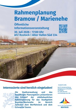 Infoveranstaltung Rahmenplan Bramow / Marienehe am 30. Juli 2026, 17 Uhr