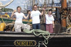 Fairtrade-Stand während der Hanse Sail 2018.