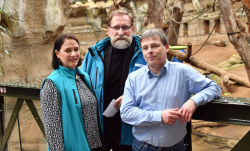 Stellten heute die Zooprojekte 2020 vor – Zookuratorin Antje Angeli,