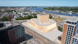 Visualisierung Volkstheater-Neubau (Stand: September 2023)