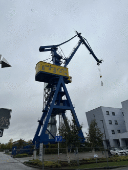 Hellingkran am Morgen des 25. Oktober 2025