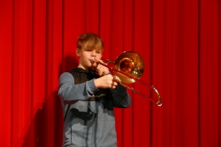 Posaunenschüler Gabriel Oldach.