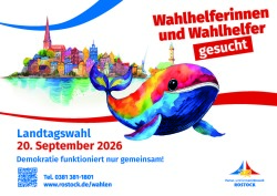 Poster Wahlhelferinnen und Wahlhelfer gesucht