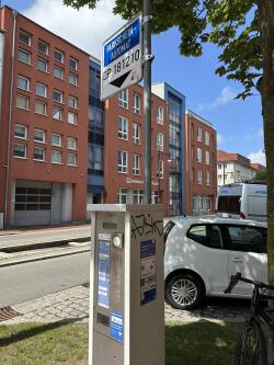 Parkscheinautomat in der Grubenstraße