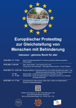 Plakat Aktionstag zur Gleichstellung von Menschen mit Behinderung 2025