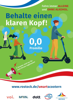 Smart scootern: Behalte einen klaren Kopf!