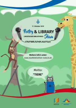 2. Rostocker Bibliotheks-Slam (Plakat)