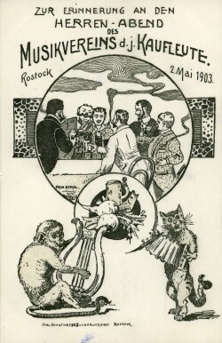Postkarte des Musikvereins der Kaufleute (1903)
