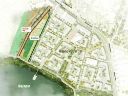 Plan der Wegeführung im WarnowQuatier