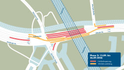 Verkehrseinschränkungen am Holbeinplatz vom 13. bis 26.09.2026