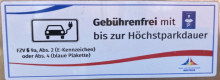 Aufkleber Gebührenbefreiung E-Autos
