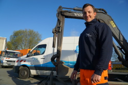 Sebastian Woelcke, Rohrleitungsbauer bei der Nordwasser GmbH.