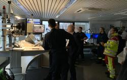 Startschuss in der Leitstelle für den Sirenentest am 1. Februar 2020
