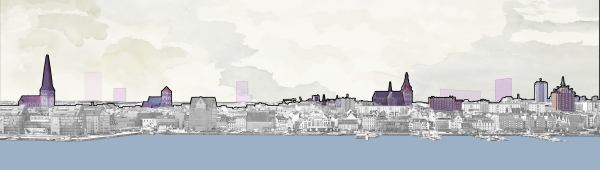 Silhouette der Hanse- und Universitätsstadt Rostock