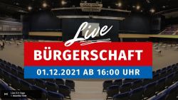 Direktlink zur Live-Übertragung der Bürgerschaftssitzung am 1. Dezember 2021