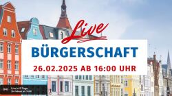 Live-Übertragung der Bürgerschaftssitzung am 26. Februar 2025