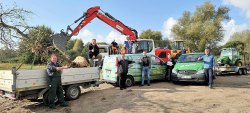 Bauunternehmer und Galabauer der Region informierten sich über die Vorhaben der Stadtentwicklung und der BUGA 2025, u.a. Vertreter der Firmen Groth Co., R-Bauer, BMR Tiefbau, Alpina, Rostocker Galabau.
