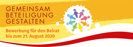 Plakat Bewerbung zum Beirat Bürgerbeteiligung