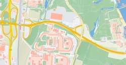 Kartenausschnitt Warnowallee (B 105)