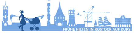 Banner Frühe Hilfen in Rostock auf Kurs