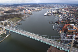 View over the Gothenburg Harbour