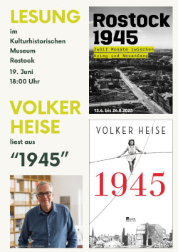 Plakat Lesung im Kulturhistorischen Museum Rostock