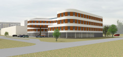 Entwurfsansicht des neuen Ärzthauses am Klinikum Südstadt