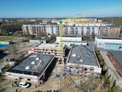 Richtfest für den neuen Gebäudekomplex Kinder- und Jugendnotdienst in Toitenwinkel