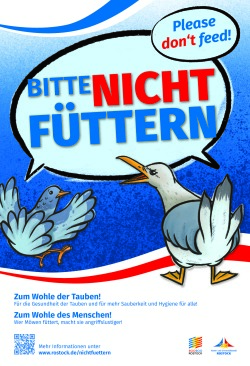 Plakat: Bitte nicht füttern!