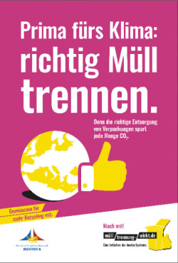 Plakat richtig Müll trennen