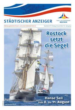 Titelseite der Ausgabe 7/2024 des Städtischen Anzeigers vom 27. Juli 2024